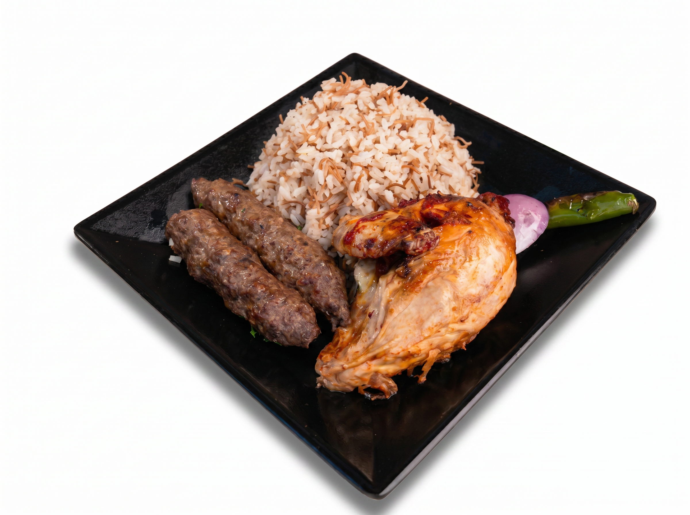 دجاج شيش بالعظم (نصف حبة)